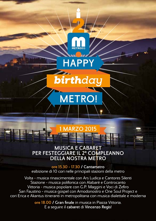 Happy birthday Metro 2015 Brescia