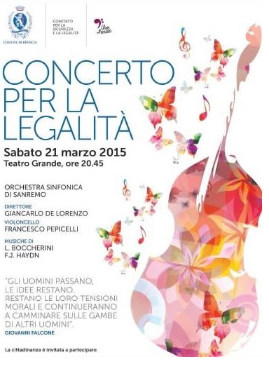 Concerto per la Legalità a Brescia