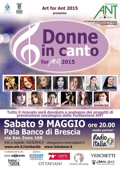 Donne in Canto for Ant 2015 a Brescia
