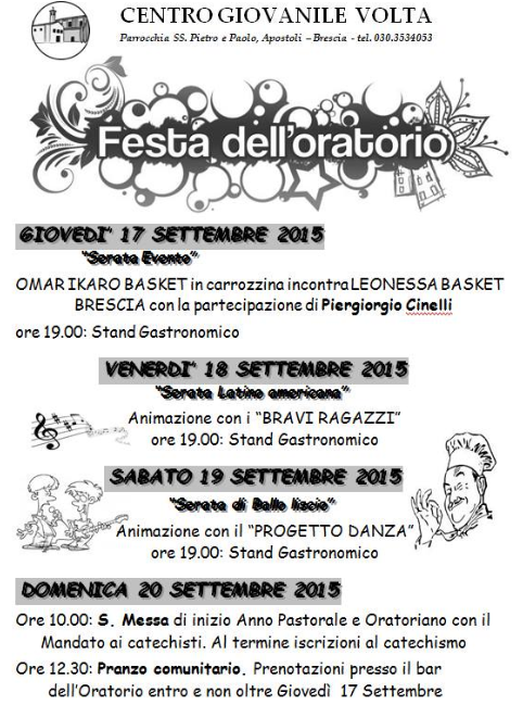 Festa dell'Oratorio a Brescia