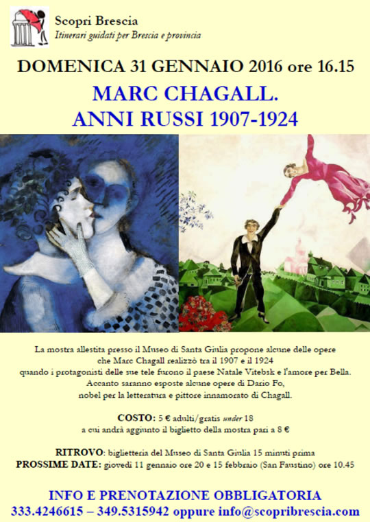 Marc Chagall con Scoprii Brescia 