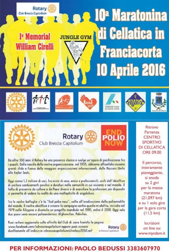 10 Maratonina di Cellatica in Franciacorta 