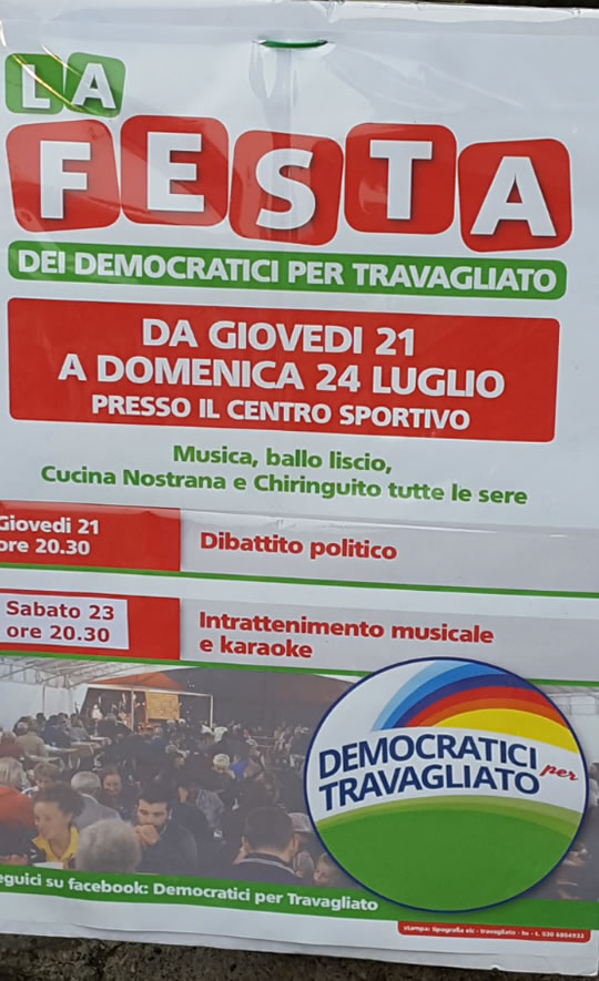 Festa dei Democratici a Travagliato 