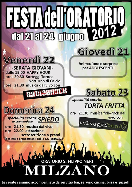 festa oratorio a Milzano festa oratorio a Milzano