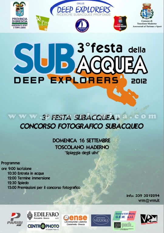 festa subacquea a Toscolano Maderno festa subacquea a Toscolano Maderno