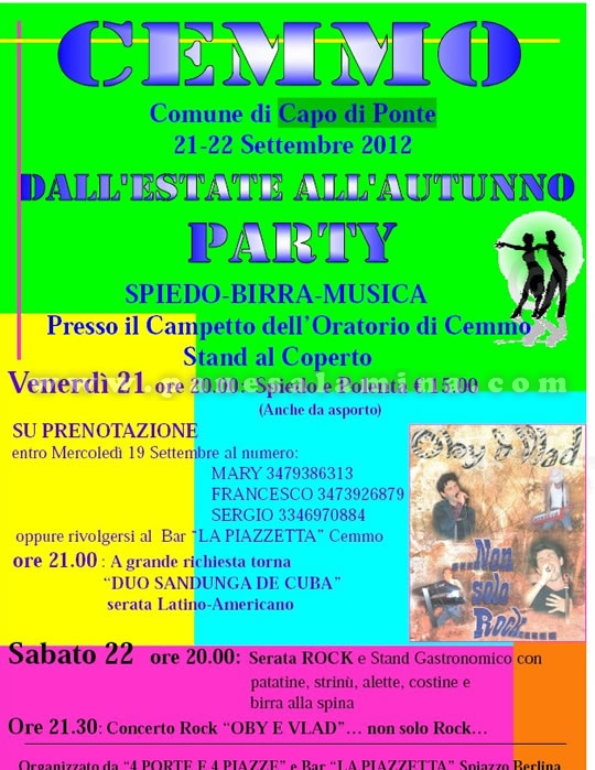 party a Cemmo party a Cemmo