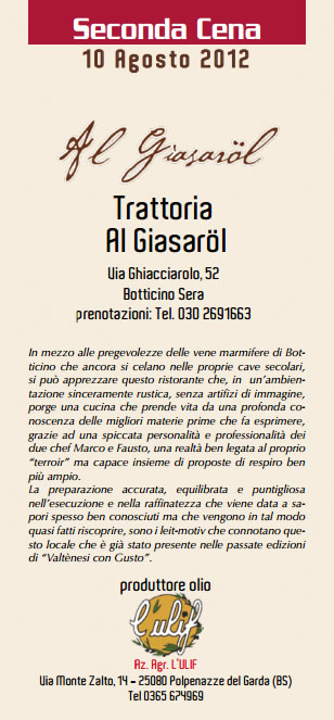 seconda cena valtenesi con gusto seconda cena valtenesi con gusto