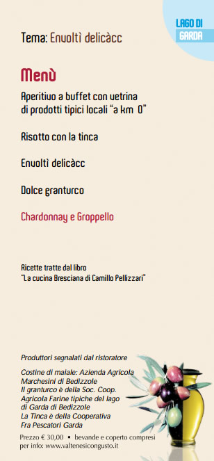 unidcesima cena valtenesi con gusto menu unidcesima cena valtenesi con gusto menu