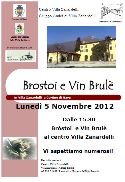 Brostoi e Vin Brule a Nave Brostoi e Vin Brule a Nave