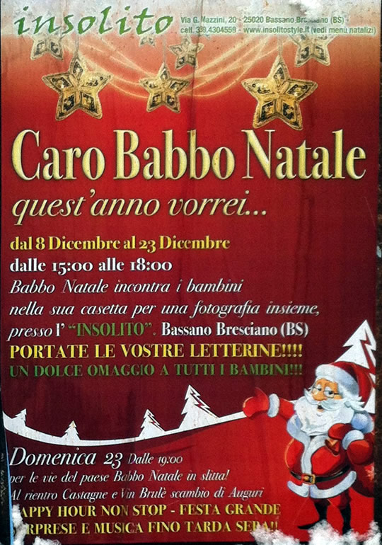 caro babbo natale a Bassano Bresciano caro babbo natale a Bassano Bresciano