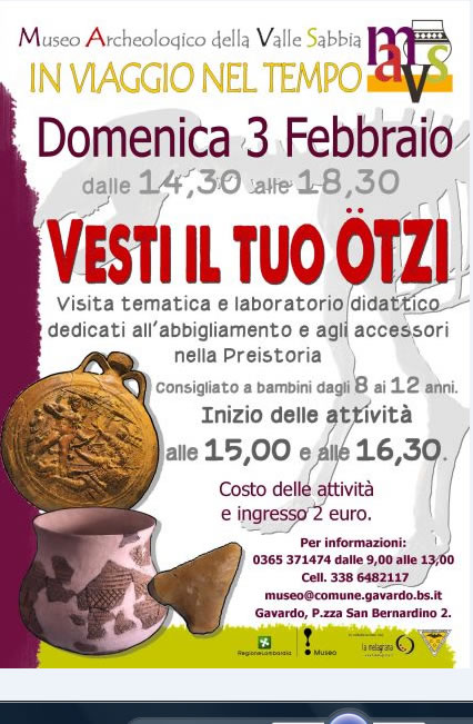 Vesti Il Tuo Otzi a Gavardo Vesti Il Tuo Otzi a Gavardo