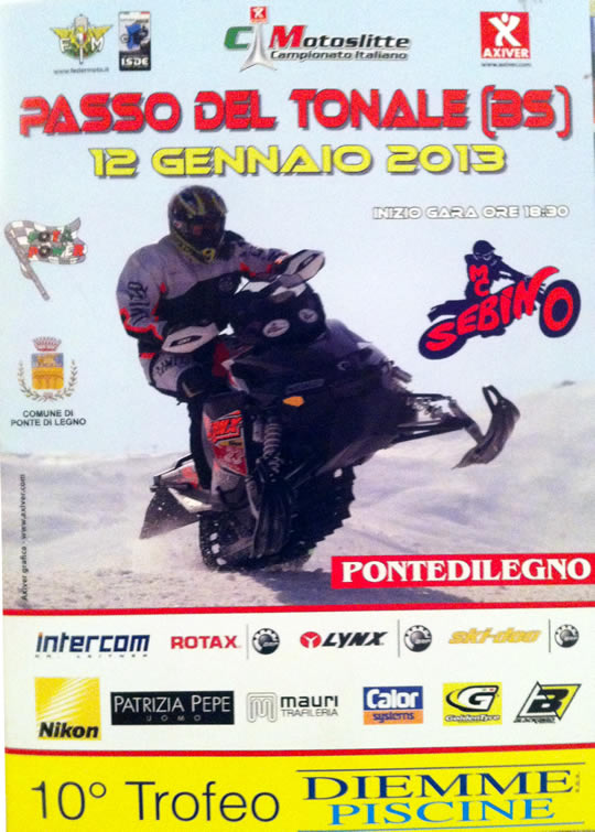 campionato italiano motoslitte a Ponte di Legno campionato italiano motoslitte a Ponte di Legno
