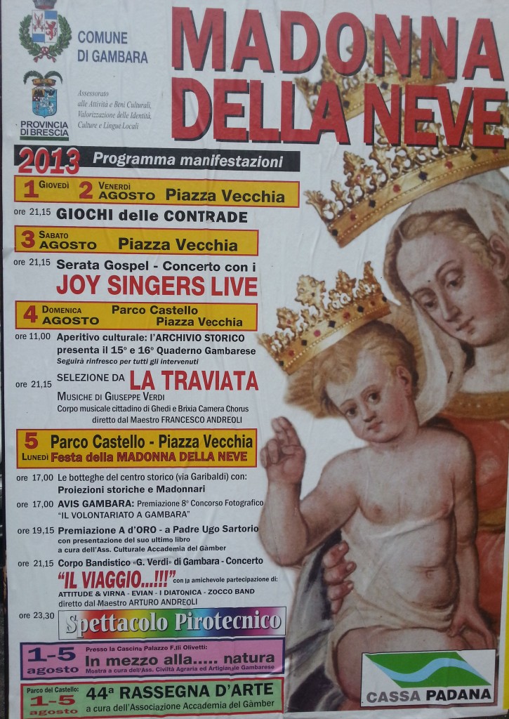 madonna della neve a Gambara