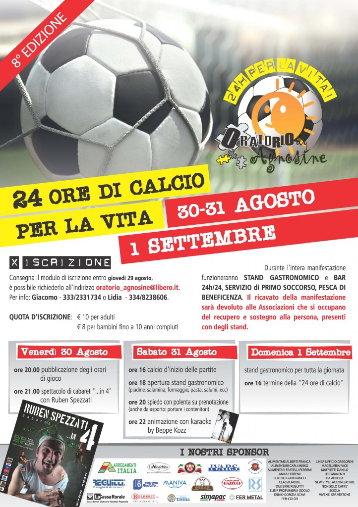 24 ore di calcio per la vita Agnosine