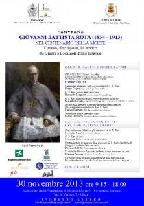 Convegno Giovanni Battista Rota a Chiari