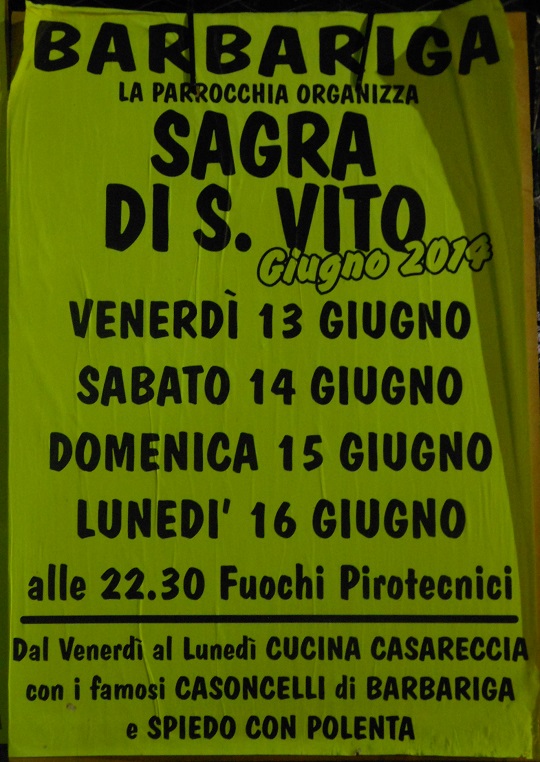 Sagra di San vito Barbariga 2014 loc