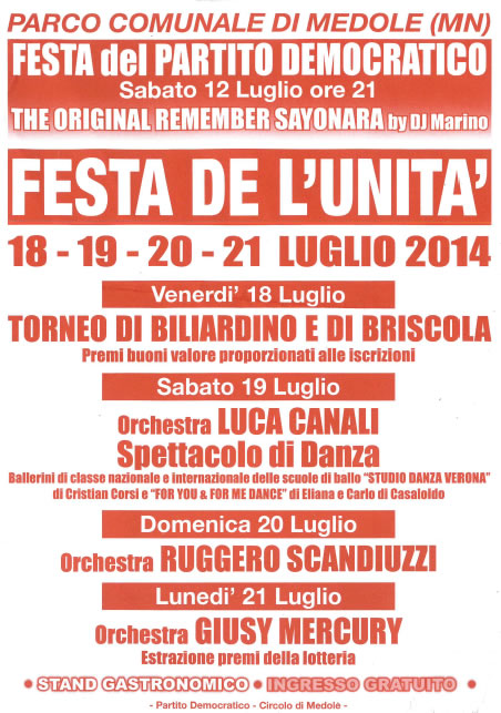 Festa de l'Unità a Medole (MN)