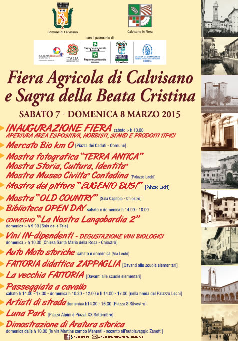 Fiera Agricola di Calvisano e Sagra della Beata Cristina 2015