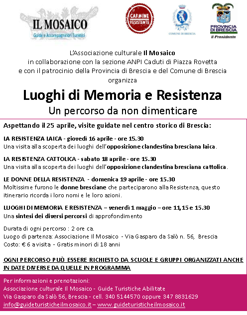 Luoghi di Memoria e Resistenza a Brescia
