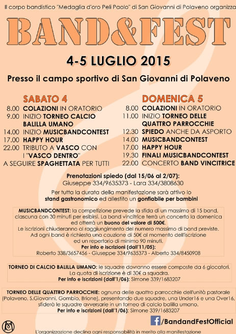Band&Fest a Polaveno