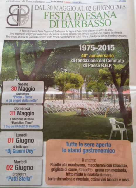 Festa Paesa di Barbasso MN