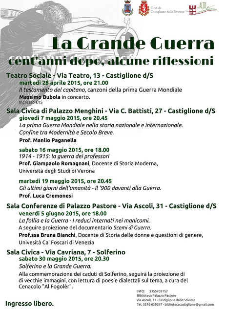La Grande Guerra a Castiglione dS MN