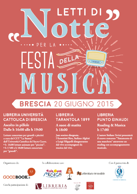 Letti di Notte per la Festa della Musica a Brescia