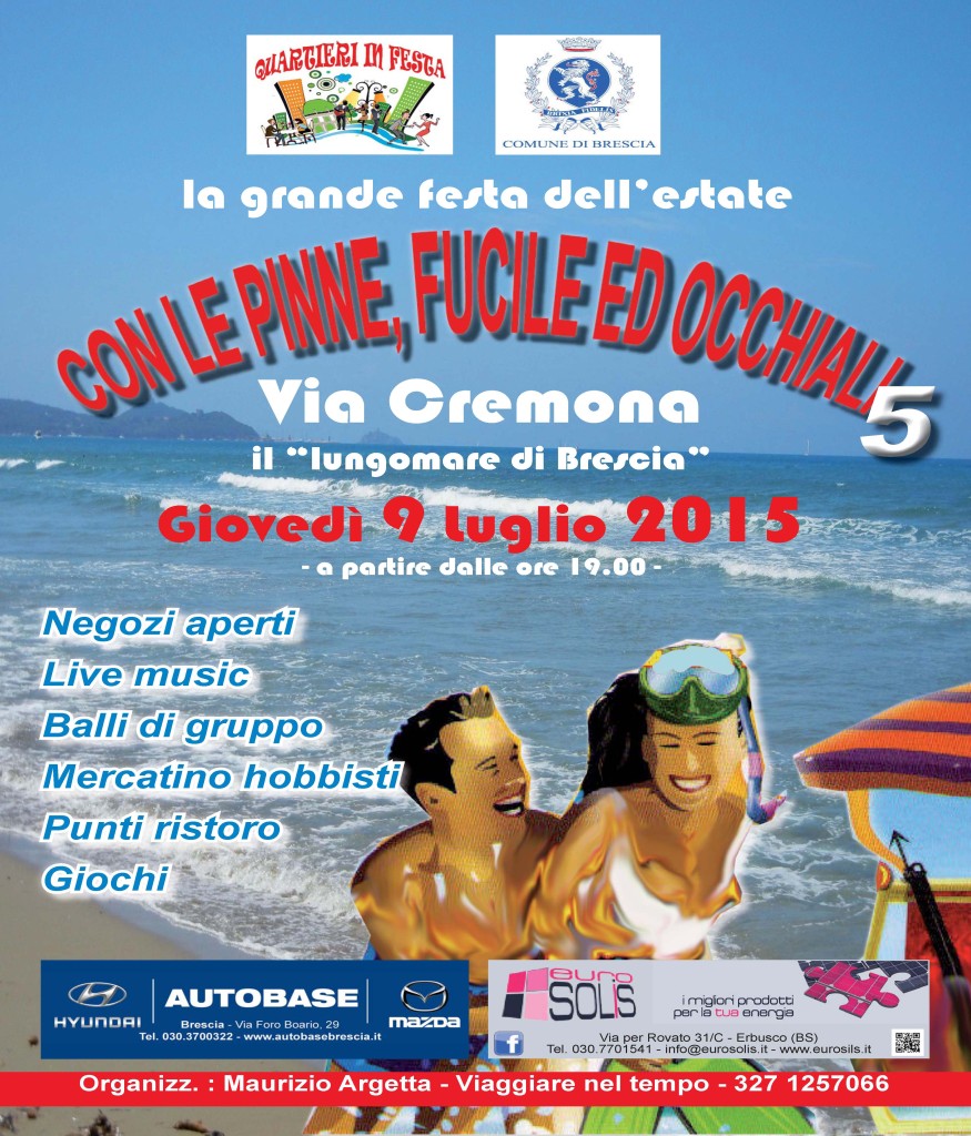 Con le pinne,fucile ed occhiali a Brescia