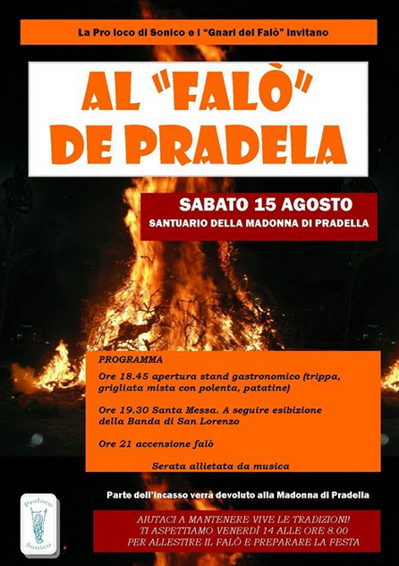 El Falò de Pradela a Sonico