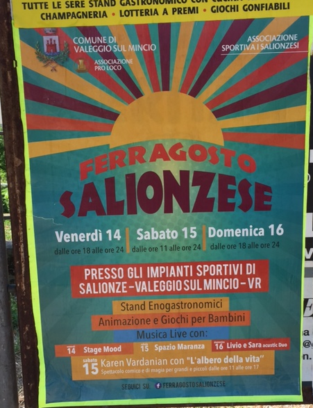 Ferragosto Salionzese a Valeggio sul Mincio VR