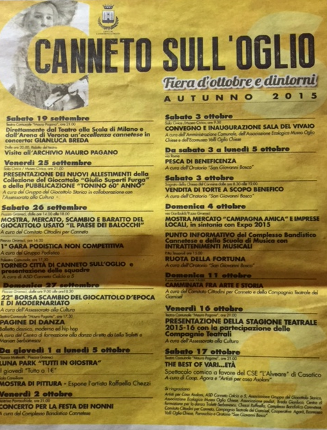 Fiera d'Ottobre e Dintorni a Canneto SO MN