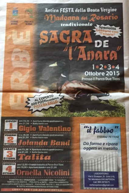 Sagra de l'Anara a Ebè VR