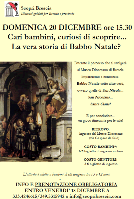La Vera Storia di Babbo Natale con Scopri Brescia