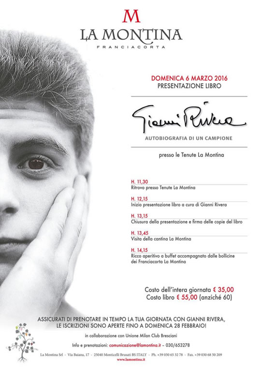 Presentazione Libro Gianni Rivera in Cantina a Monticelli Brusati
