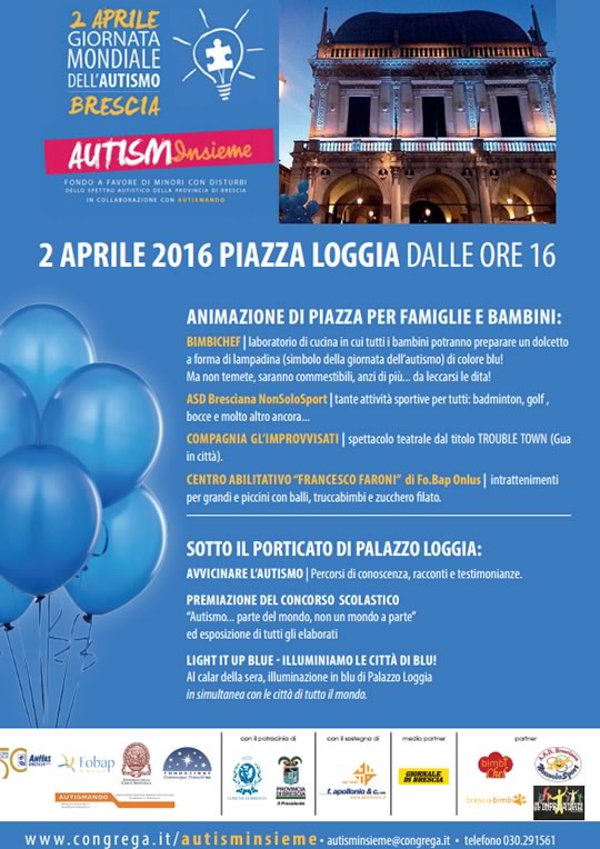 Giornata Mondiale dell'Autismo a Brescia 
