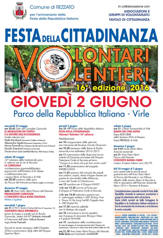 Festa della Cittadinanza a Rezzato