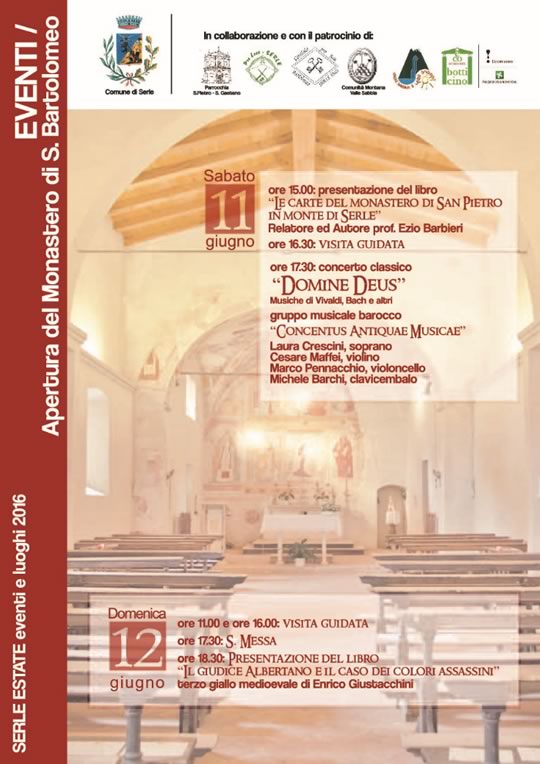 Apertura del monastero di San Bartolomeo a Serle