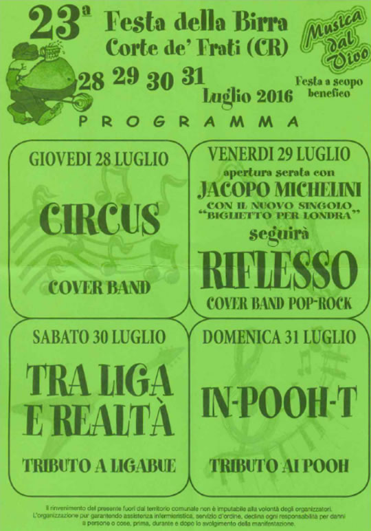 23 Festa della Birra a Corte dei Frati CR
