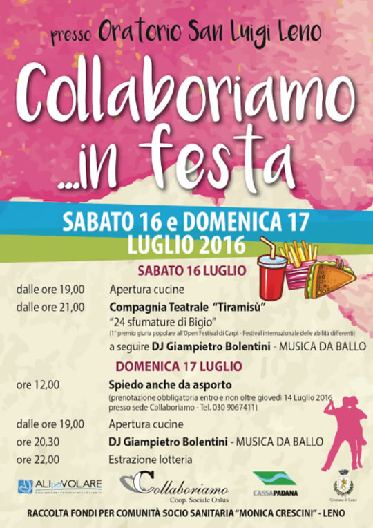 Collaboriamo in Festa a Leno