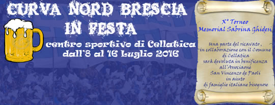 Curva Nord Brescia in Festa a Cellatica