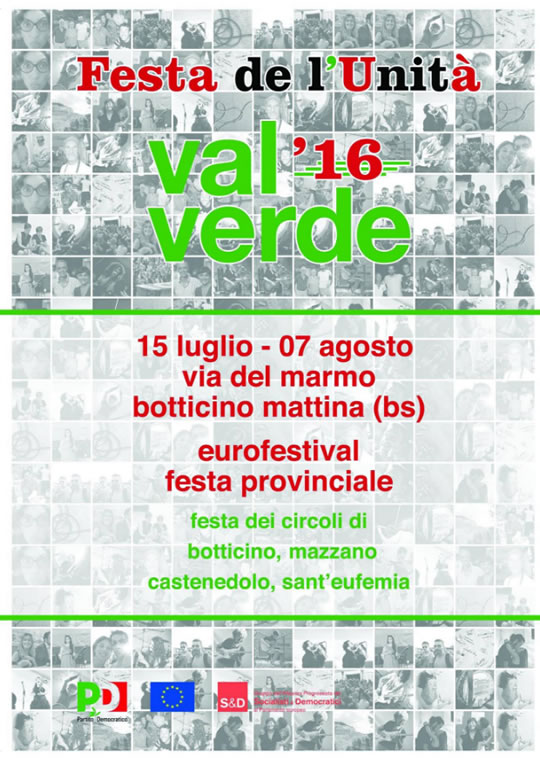 Festa de l'Unità Val Verde Botticino 