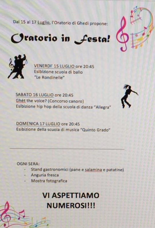 Oratorio in Festa a Ghedi