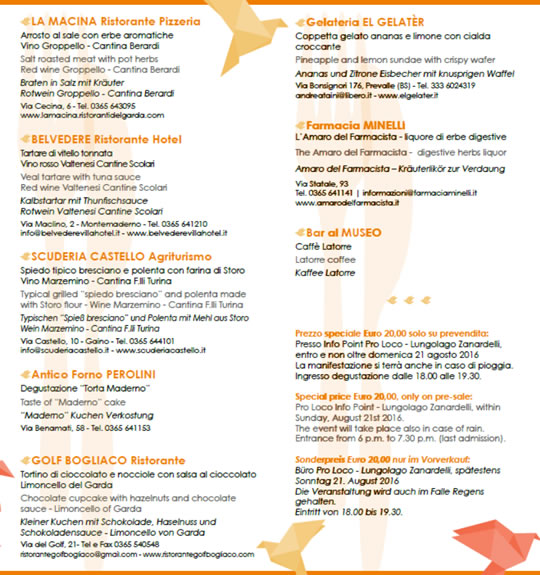Taste of Culture a Toscolano M