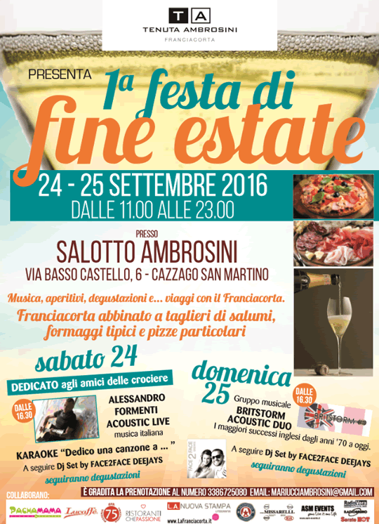 Festa di Fine Estate a Cazzago San Martino