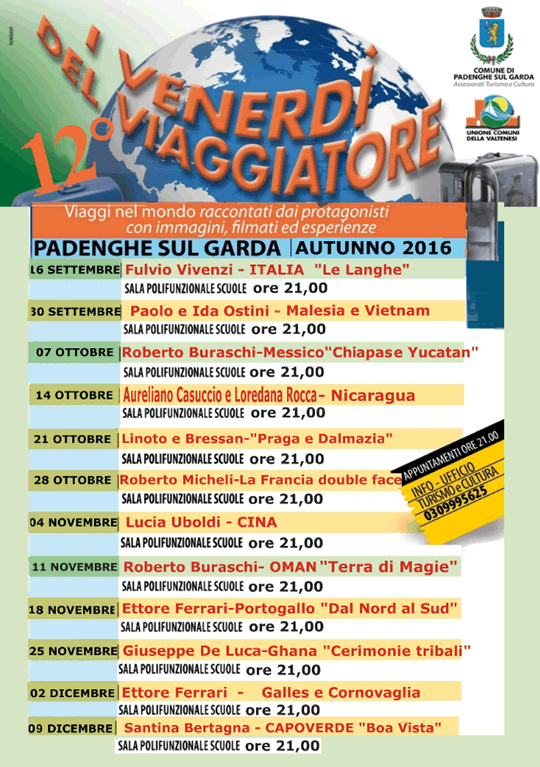 I Venerdì del Viaggiatore a Padenghe