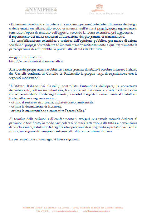 riconoscimento-istituto-castelli-padernello