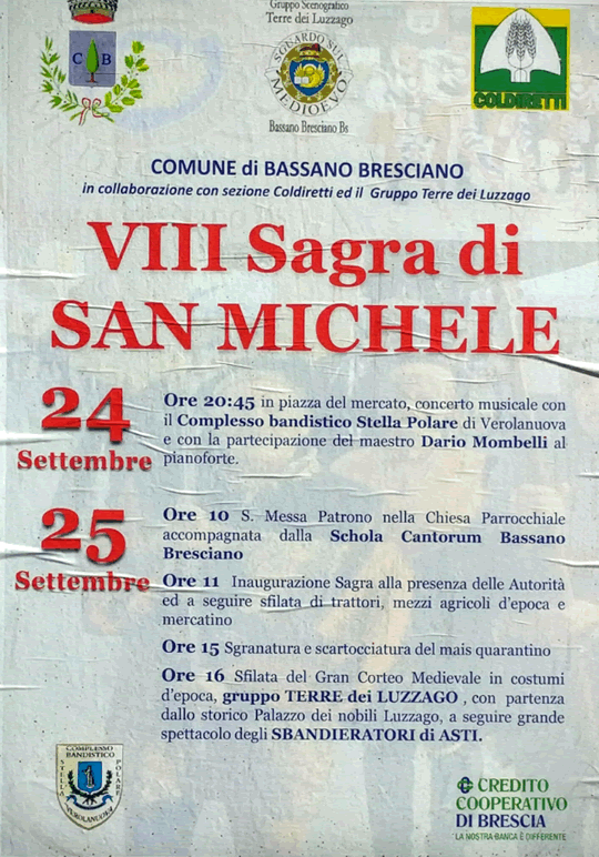 Sagra San Michele a Bassano Bresciano