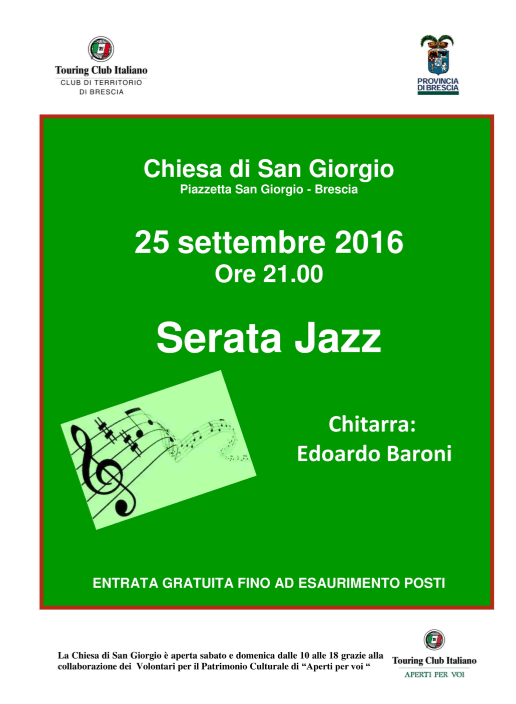 Serata Jazz a Pisogne