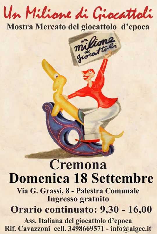 Un milione di giocattoli a Cremona