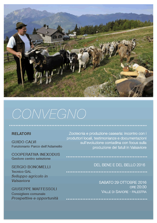 Convegno sulla Zootecnia e la Produzione Casearia in Valle Saviore